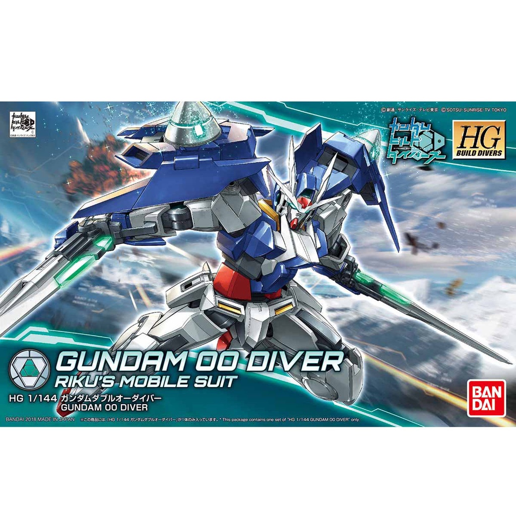 HGBD Gundam Build Diver - Gundam 00 Diver (Riku's Mobile Suit) Image_1