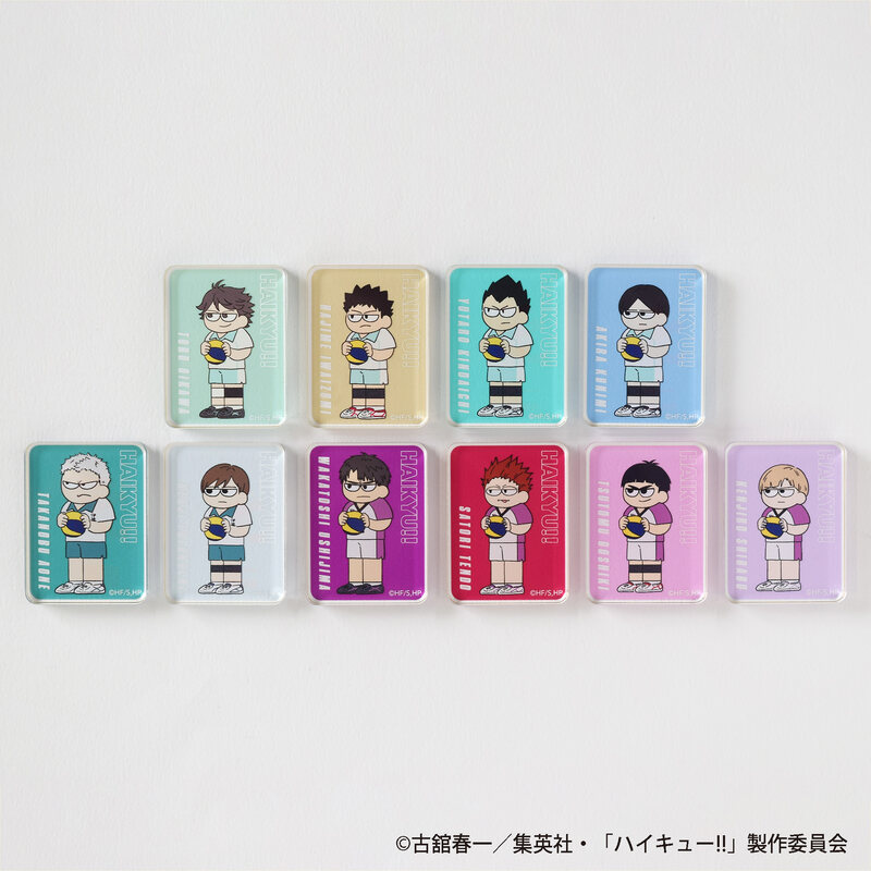 (PO) Haikyu!! Jirori Trading Acrylic Block -Sendai Ver.- [BOX] Image_1
