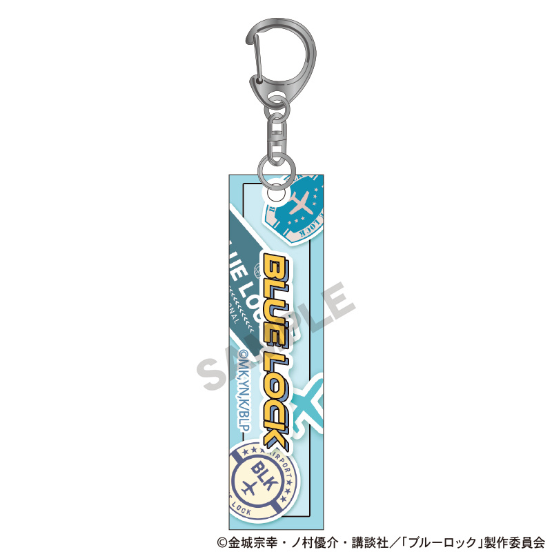 (PO) Blue Lock Acrylic Stick Key Chain Hiori Yo Travel Image_2