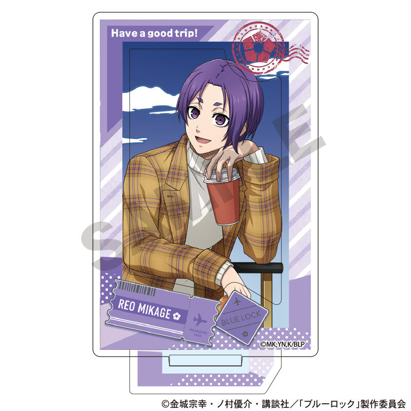 (PO) Blue Lock Frame Acrylic Stand Mikage Reo Travel Image_2
