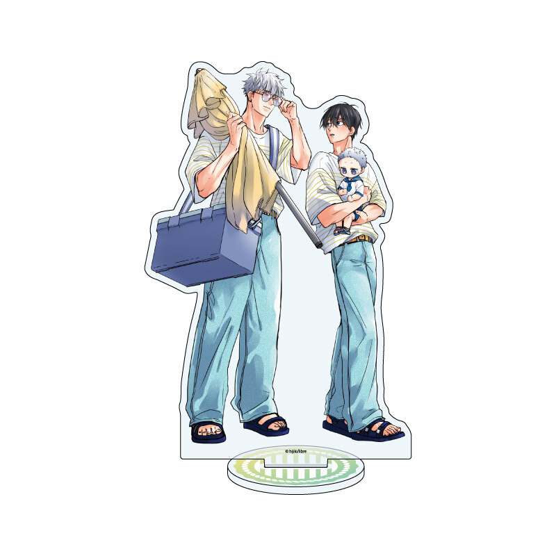 (PO) Acrylic Stand Hijiki Works 03 Kiraide Isasete Hazuki & Naoto & Aoi (Original Illustration) Image_1