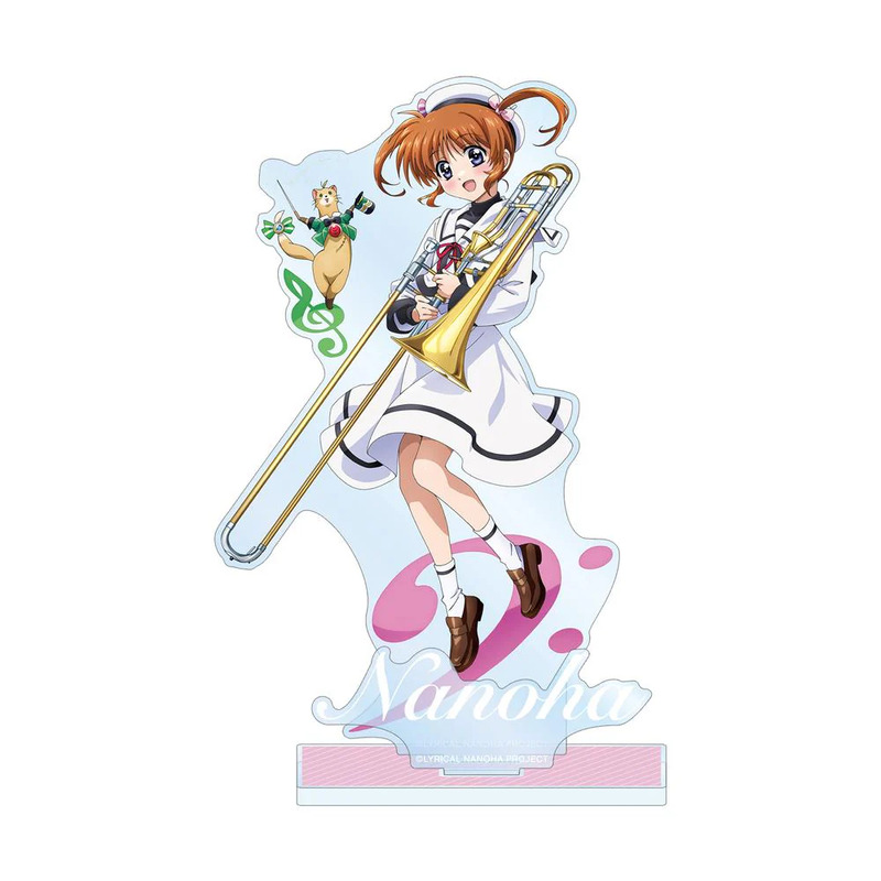 (PO) Magical Girl Lyrical Nanoha Original Illustration Takamachi Nanoha & Yuuno Brass Band Ver. Big Acrylic Stand with Parts Image_3