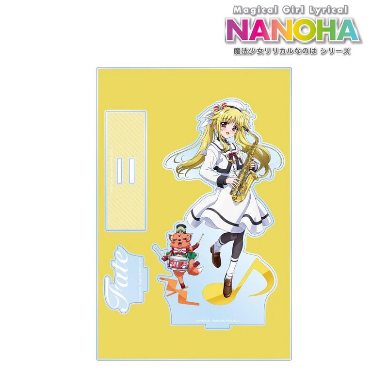 (PO) Magical Girl Lyrical Nanoha Original Illustration Fate T. Harlaown & Arf Brass Band Ver. Big Acrylic Stand with Parts Image_2