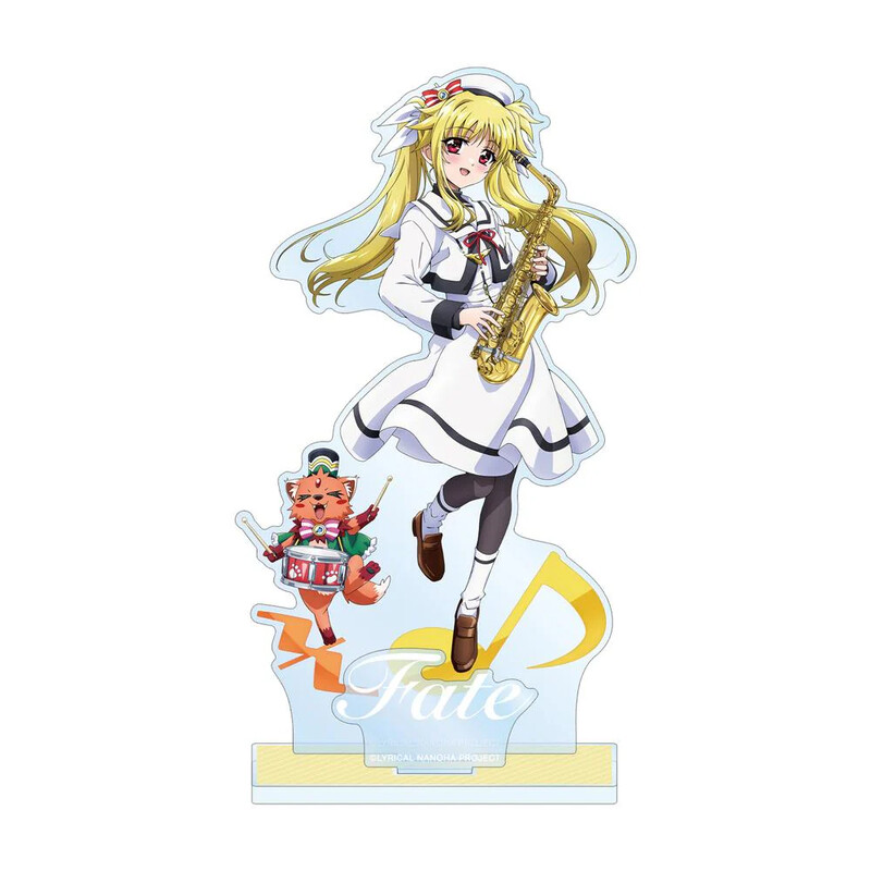 (PO) Magical Girl Lyrical Nanoha Original Illustration Fate T. Harlaown & Arf Brass Band Ver. Big Acrylic Stand with Parts Image_3