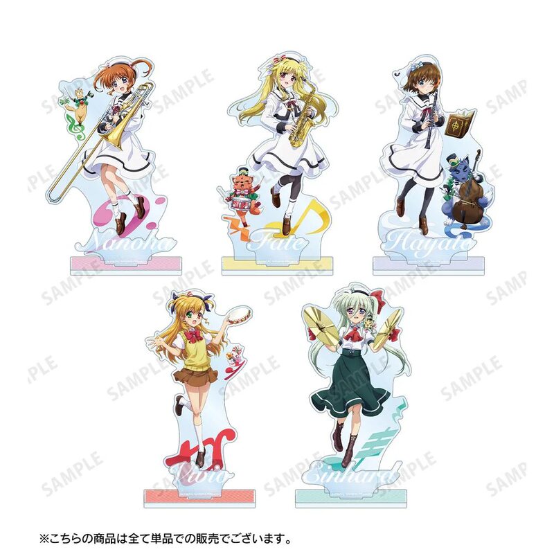 (PO) Magical Girl Lyrical Nanoha Original Illustration Fate T. Harlaown & Arf Brass Band Ver. Big Acrylic Stand with Parts Image_4
