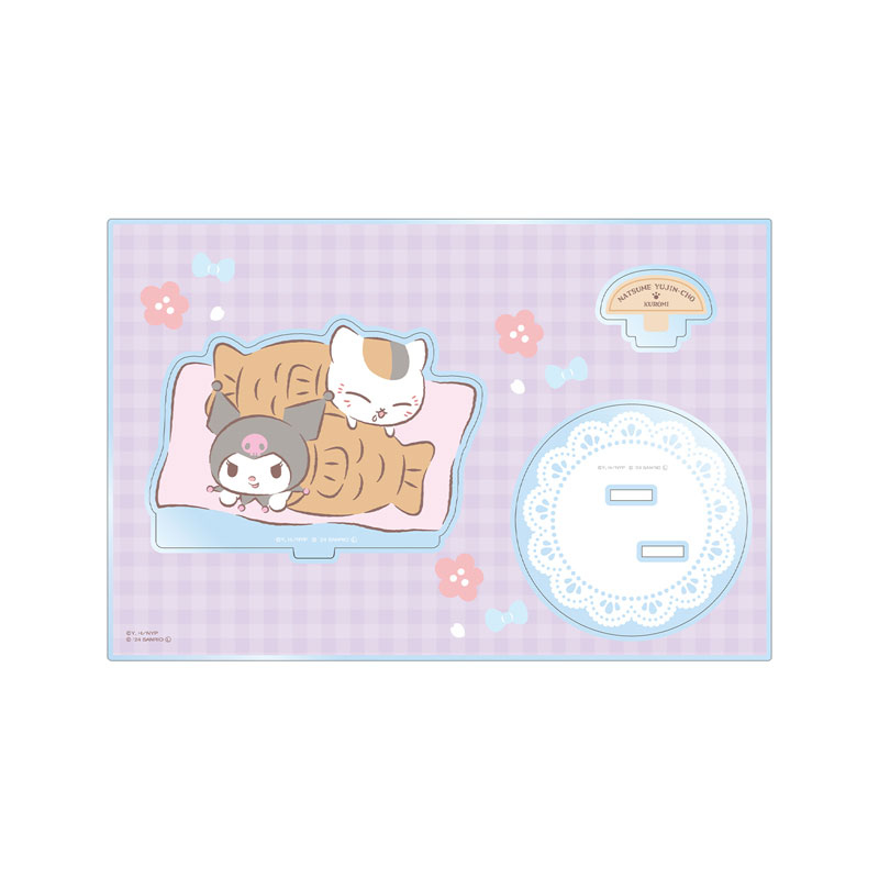 (PO) Natsume Yujincho x Sanrio Characters Nyanko-sensei x Kuromi Big Acrylic Stand with Parts Ver. B Image_2