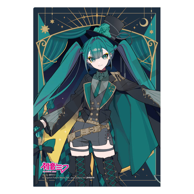 (PO) Hatsune Miku Single Clear File Hatsune Miku Black Circus Image_2