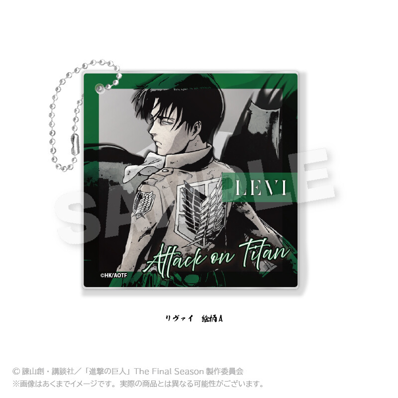 (PO) Attack on Titan Sumie Style Acrylic Key Chain Vol. 2 Levi Pattern A Image_1
