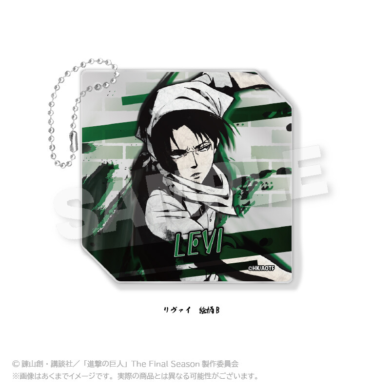 (PO) Attack on Titan Sumie Style Acrylic Key Chain Vol. 2 Levi Pattern B Image_1