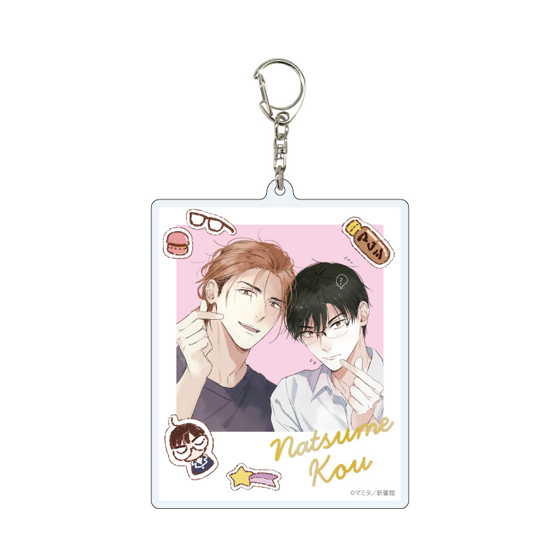 (PO) Deka Acrylic Key Chain Natsume-san wa Hokorobitai 01 A (Official Illustration) Image_1