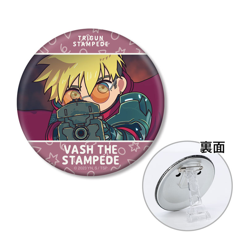 (PO) Trigun Stampede Vash the Stampede Yuru Koma 3 Way Can Badge Ver. A Image_2