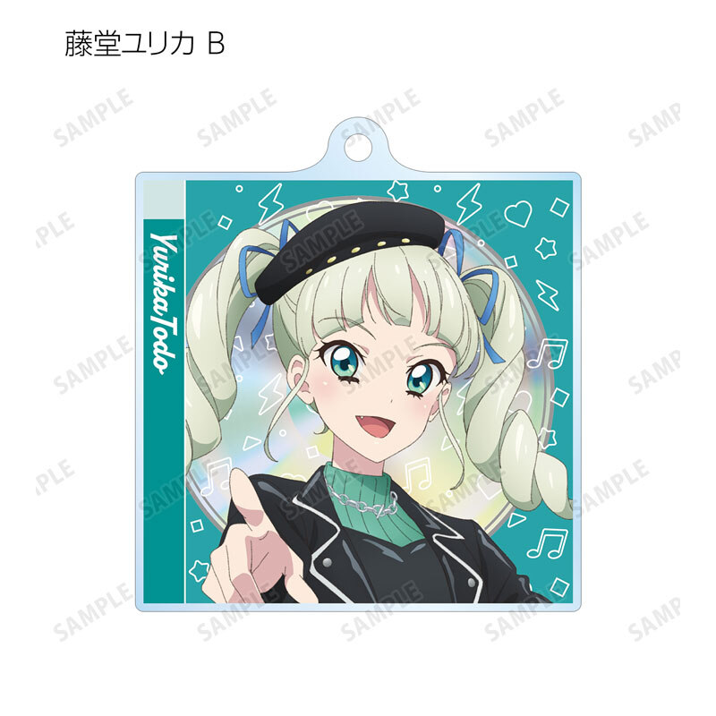 (PO) Aikatsu! 10th Story -Starway to the Future- Original Illustration Casual Rock Ver. Trading Pick & CD Jacket Style Acrylic Key Chain [BOX] Image_12