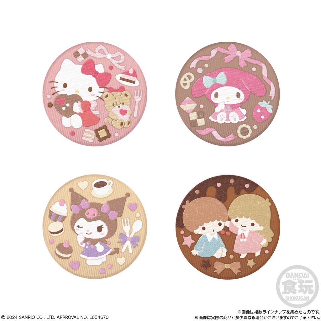 (PO) Sanrio Characters Embroidery Can Badge Biscuit 3 [BOX] Image_5