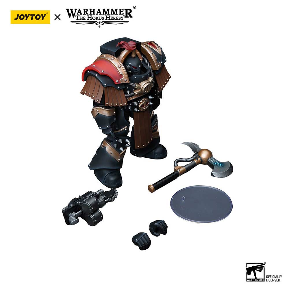 Joytoy Warhammer 40k - Sons of Horus Justaerin Terminator Squad Justaerin with Carsoran Power Axe (JT9718) Image_4