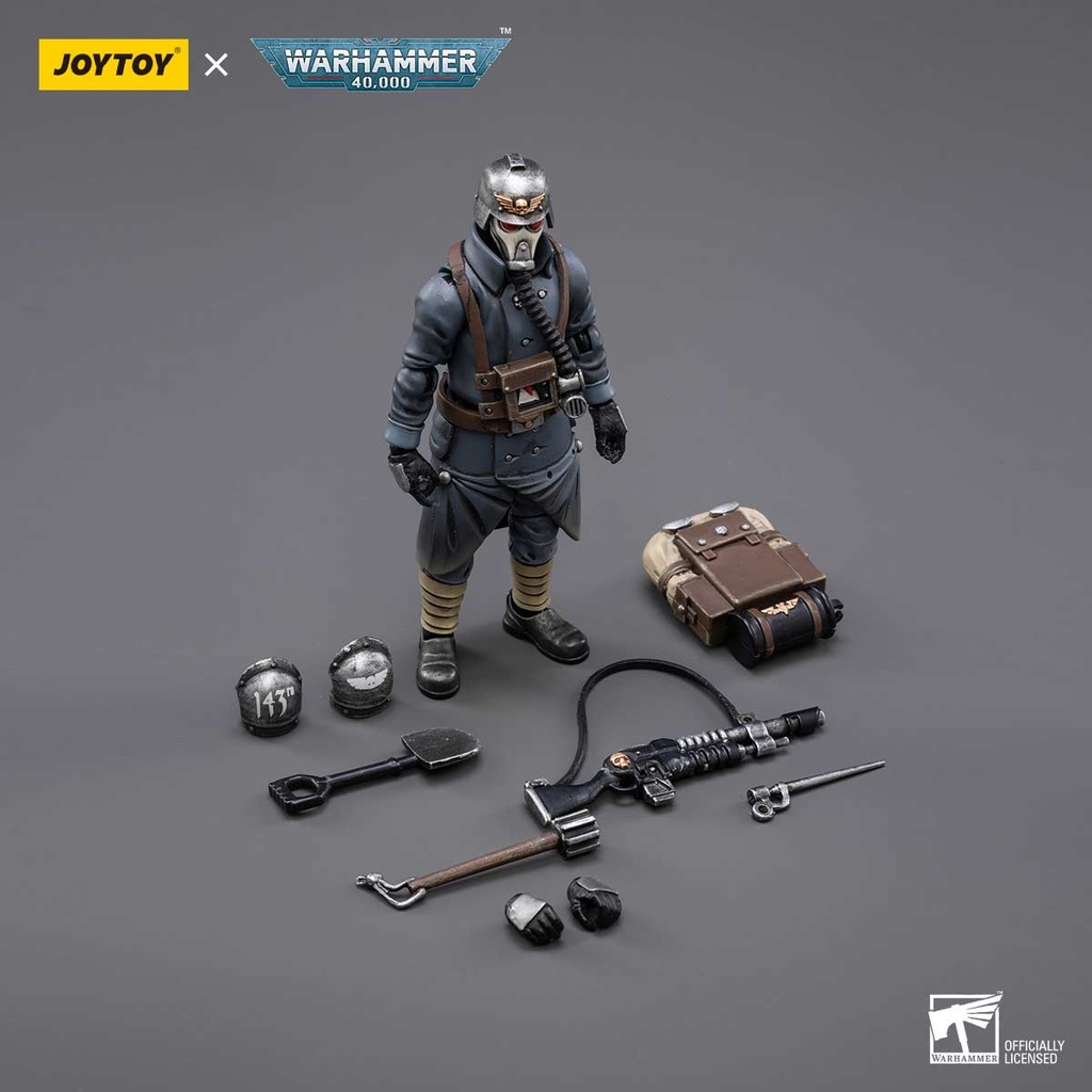 (PO) Joytoy Warhammer 40k - Astra Militarum Death Korps of Krieg Veteran Squad Guardsman (JT2665) Image_5