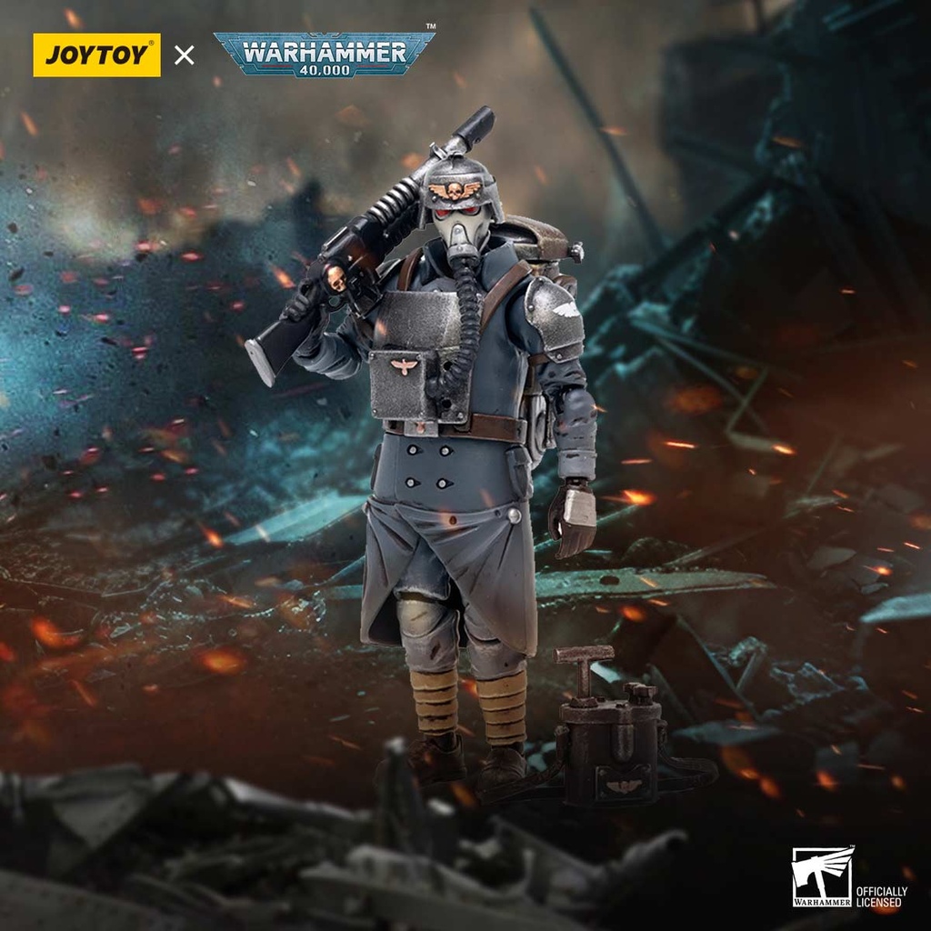 (PO) Joytoy Warhammer 40k - Astra Militarum Death Korps of Krieg Veteran Squad Guardsman Demolitions Specialist (JT2658) Image_3