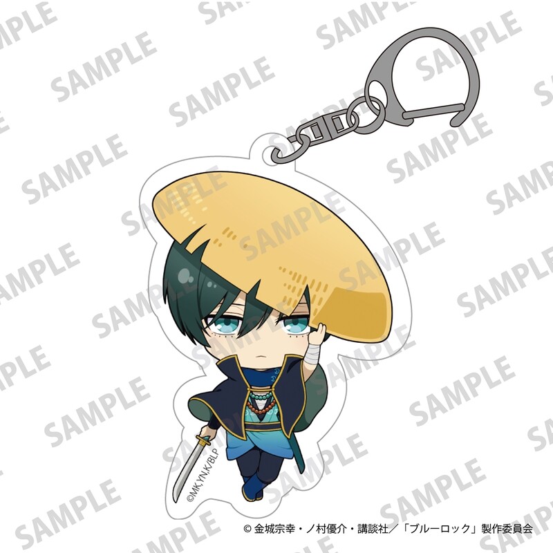 (PO) Blue Lock Mini Chara Acrylic Key Chain Furaibo Ver. Itoshi Rin Image_1