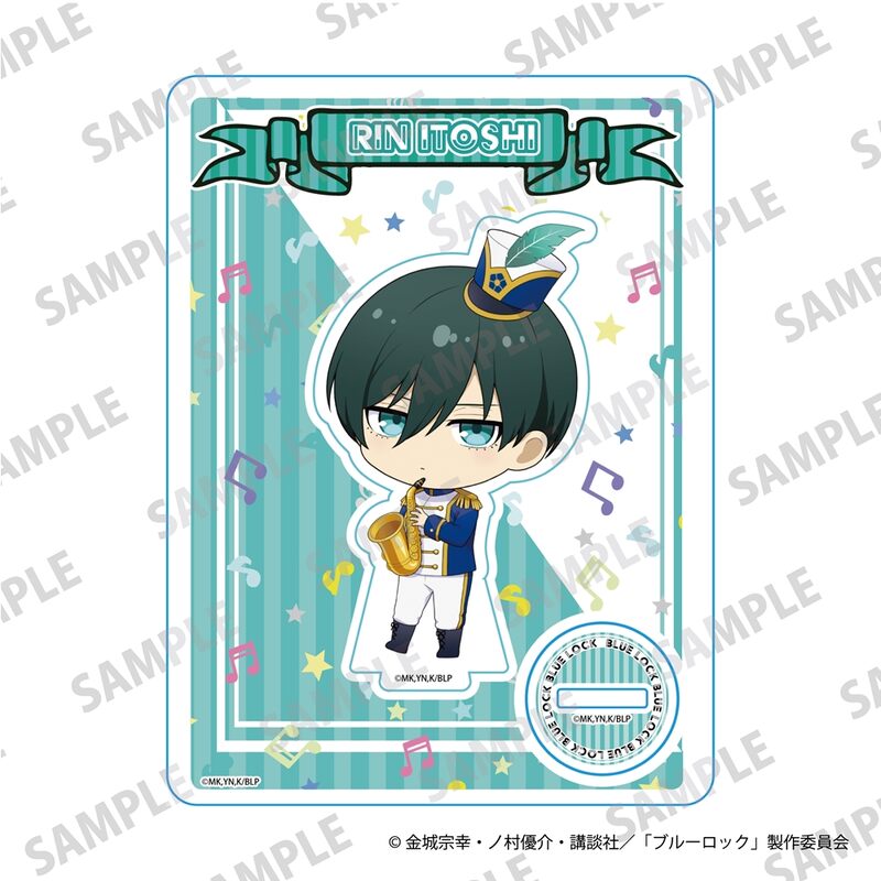 (PO) Blue Lock Mini Chara Acrylic Stand Marching Band Ver. Itoshi Rin Image_1