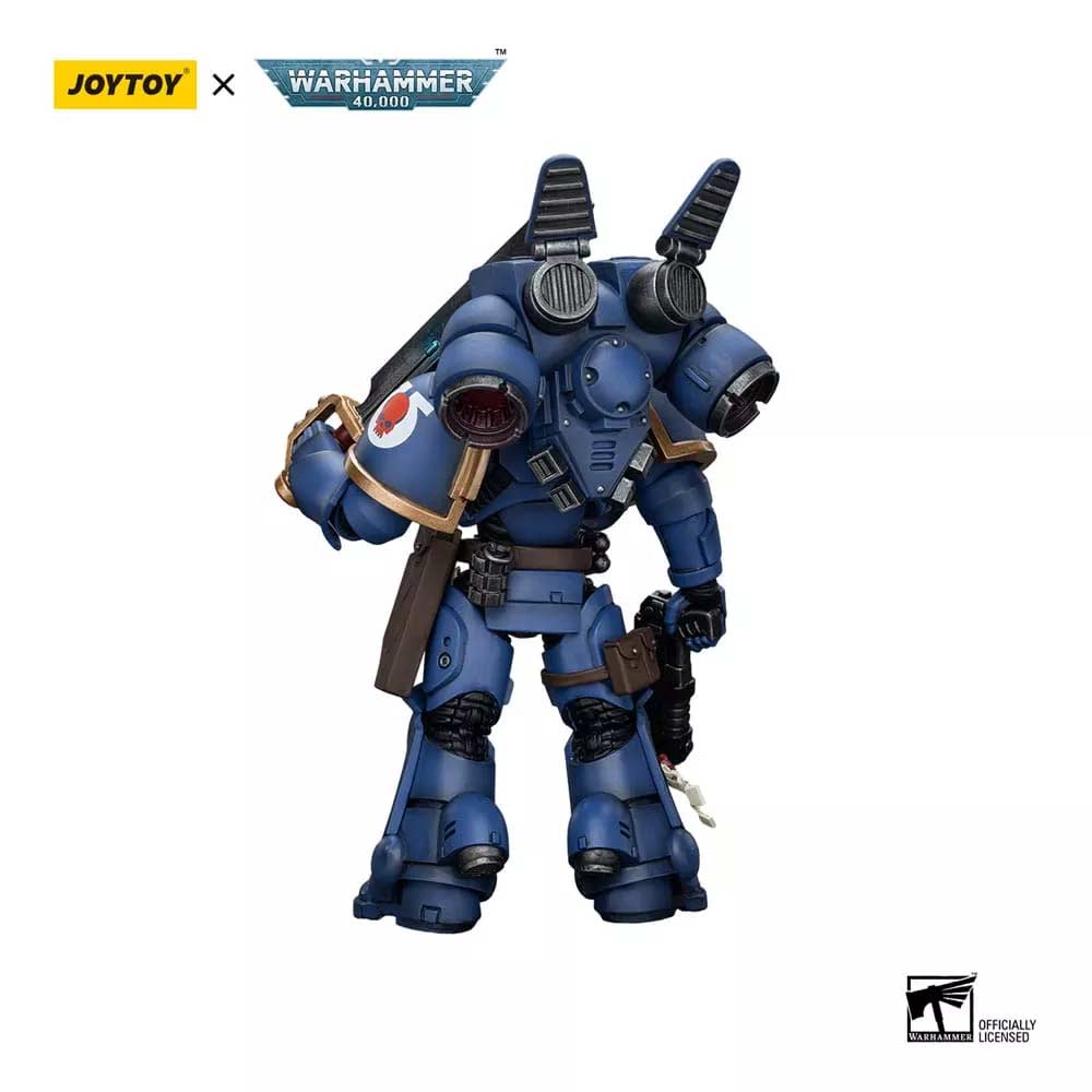 Joytoy Warhammer 40k - Ultramarines Jump Pack Intercessors Sergeant With Plasma Pistol And Power Sword (JT1378) Image_2