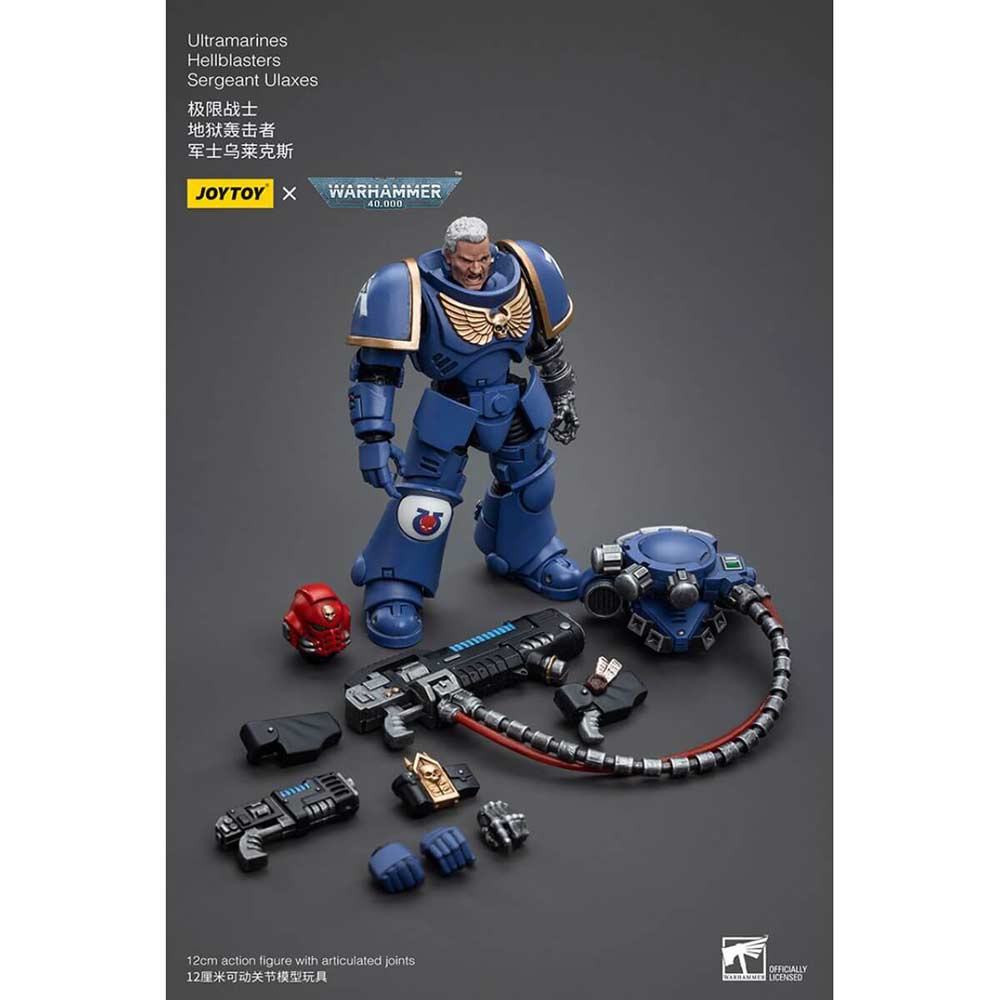 Joytoy Warhammer 40k - Ultramarines Hellblasters Sergeant Ulaxes (JT5352) Image_4