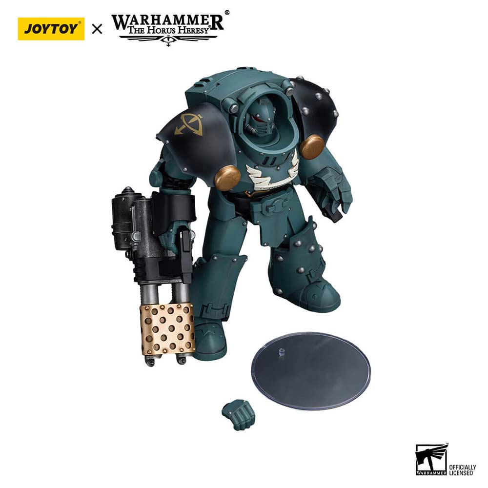 Joytoy Warhammer 40k - Sons Of Horus Tartaros Terminator Squad Terminator With Heavy Flamer And Chainfist (JT7288) Image_4