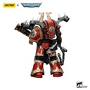 (PO) Joytoy Warhammer 40k - World Eaters Khorne Berzerker with Eviscerator Chainaxe Image_2