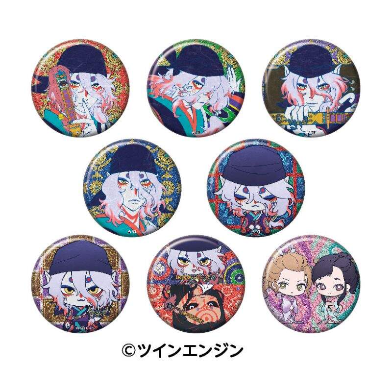 (PO) Mononoke Movie: Karakasa Lame Kira Can Badge Collection [BOX] Image_1