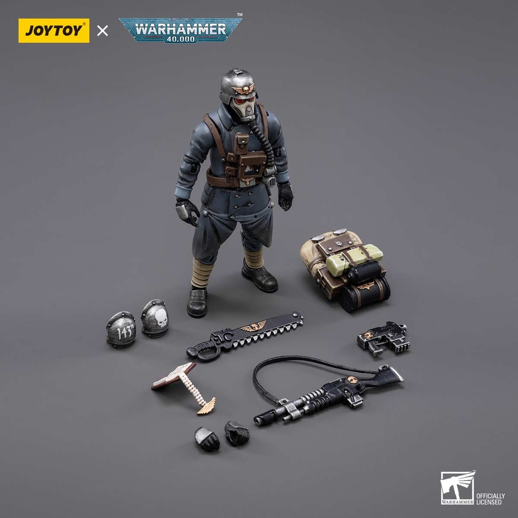 (PO) Joytoy Warhammer 40k - Astra Militarum Death Korps of Krieg Veteran Squad Sergeant (JT2641) Image_6