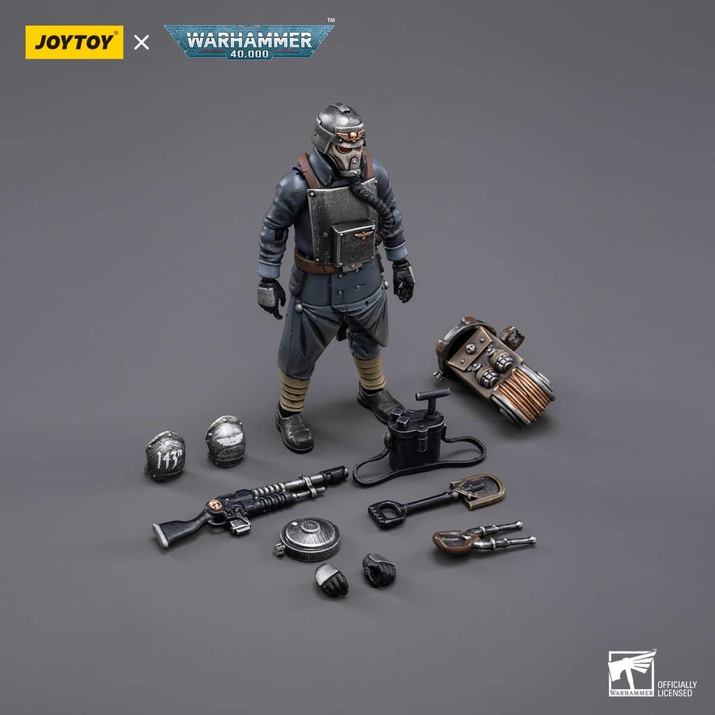 (PO) Joytoy Warhammer 40k - Astra Militarum Death Korps of Krieg Veteran Squad Guardsman Demolitions Specialist (JT2658) Image_6