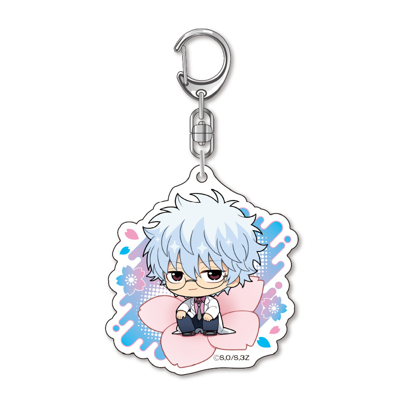 (PO) 3-Z Class Ginpachi-sensei Petite Fleur Acrylic Key Chain Ginpachi Image_1