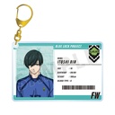 (PO) Blue Lock Itoshi Rin Player Card Style Big Acrylic Key Chain Image_2