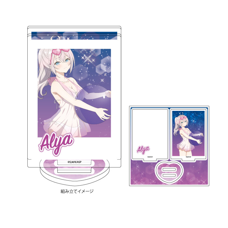 (PO) Acrylic Stand Plate Alya Sometimes Hides Her Feelings in Russian 01 Alya Night Pool Ver. (Original Illustration) Image_1