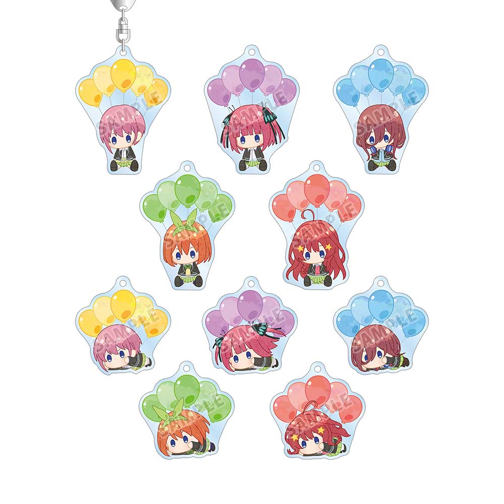 (PO) The Quintessential Quintuplets Movie Trading Popoon Acrylic Key Chain [BOX] Image_2