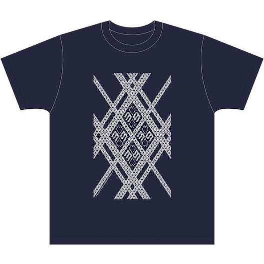 (PO) Hirosaki Sakura Festival 2022 x Sakura Miku Kogin.net Collab Tsugaru Kogin Embroidery T-Shirt (Indigo X White) (L) Image_1