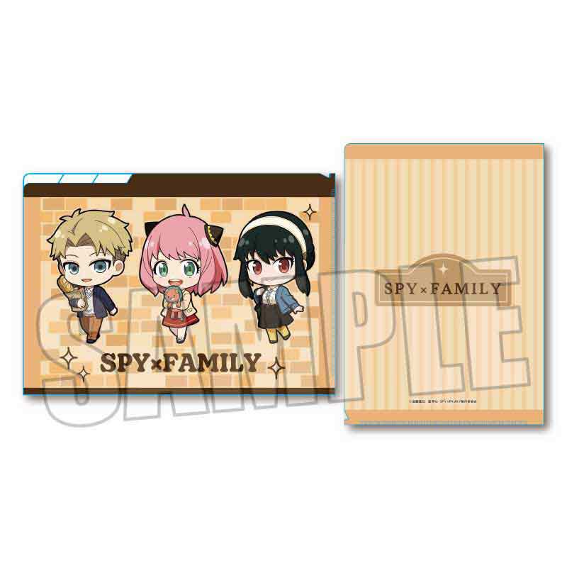 (PO) TEKUTOKO Clear File 3 Pockets SPY x FAMILY Orange Image_1