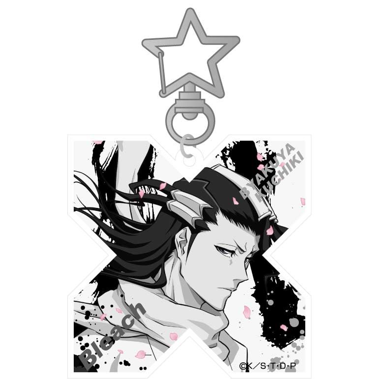 (PO) Bleach my Sword, My Soul Acrylic Key Chain Kuchiki Byakuya (Monochrome) Image_1