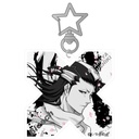 (PO) Bleach my Sword, My Soul Acrylic Key Chain Kuchiki Byakuya (Monochrome) Image_1