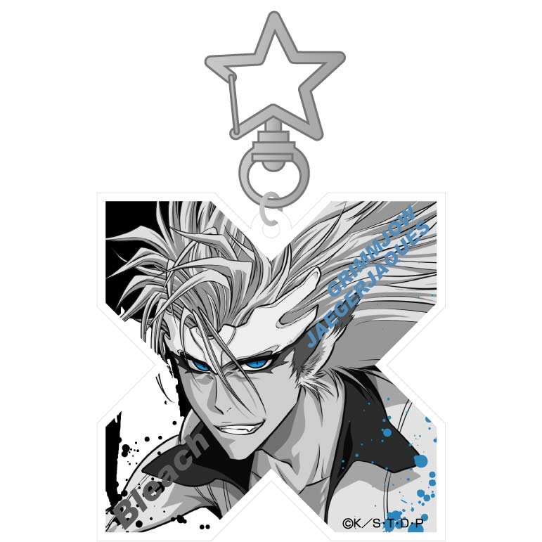 (PO) Bleach my Sword, My Soul Acrylic Key Chain Grimmjow Jaegerjaquez (Monochrome) Image_1