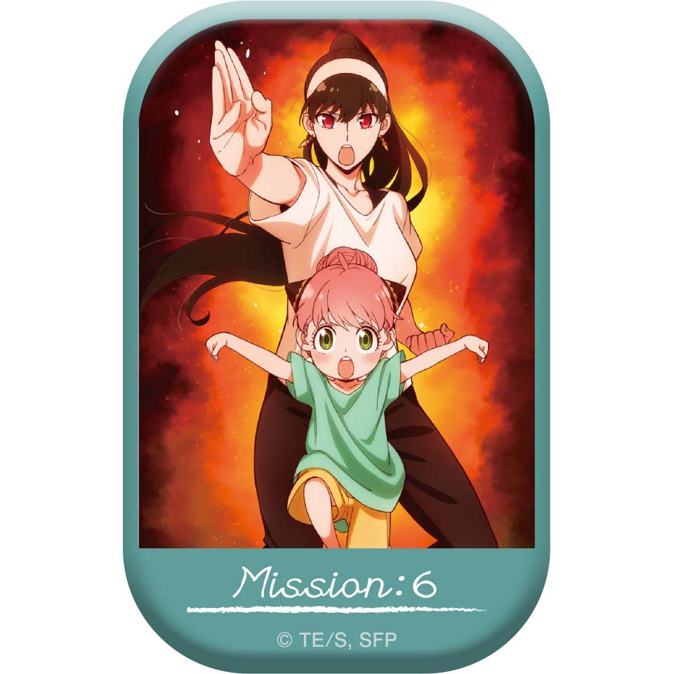 (PO) SPY x FAMILY Square Can Badge MISSION: 6 THE FRIENDSHIP SCHEME Main Visual Image_1