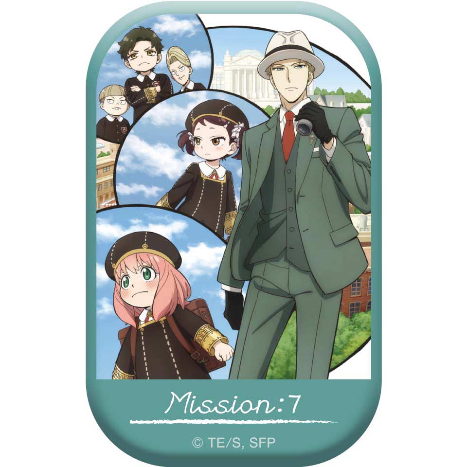 (PO) SPY x FAMILY Square Can Badge MISSION: 7 THE TARGET'S SECOND SON Main Visual Image_1