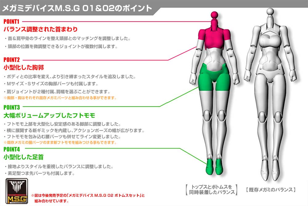 (PO) Megami Device M.S.G 01 Tops Set Skin Color B (Re-issue) Image_7