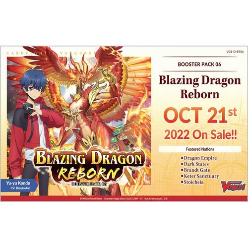 (PO) CardFight!! Vanguard Booster Pack Vol. 6 Blazing Dragon Reborn VGE-D-BT06 (Eng) [BOX] Image_1