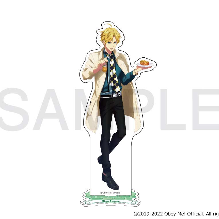 (PO) Obey Me! x mixx garden Dokidoki Cafe Meguri in Human World Acrylic Stand - Satan Image_1