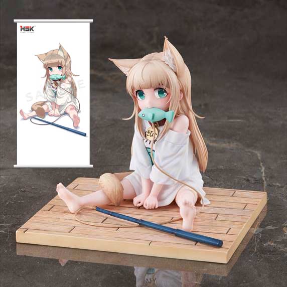 (PO) My Cat is a Kawaii Girl - Kinako Sitting Fish Ver. Limited Edition with Bonus Image_1
