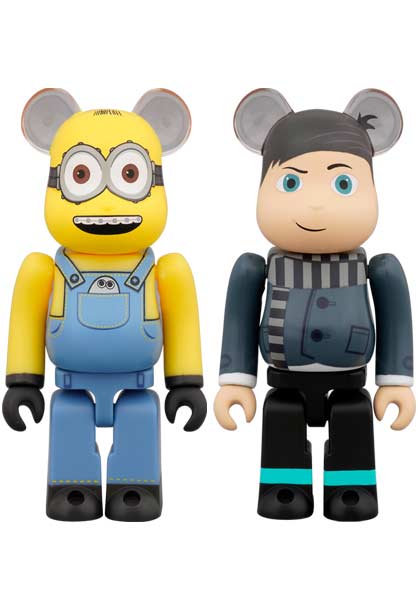 (PO) BE@RBRICK Minions: The Rise of Gru - Otto & Young Gru 100% 2 Pack Image_2