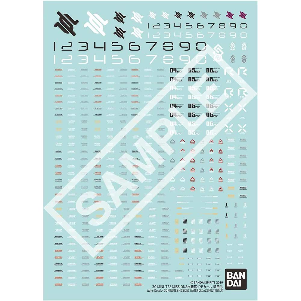 (PO) 30MM Water Slide Decal General Purpose 2 Image_1