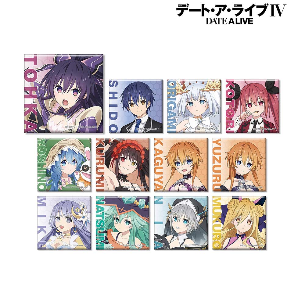 (PO) Date A Live IV Trading Square Can Badge [BOX] Image_1