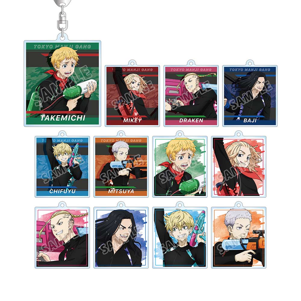 (PO) Tokyo Revengers Original Illustration Water Gun Battle Ver. Trading Acrylic Key Chain [BOX] Image_2