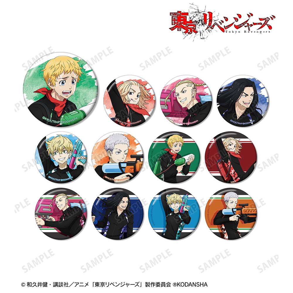 (PO) Tokyo Revengers Original Illustration Water Gun Battle Ver. Trading Can Badge [BOX] Image_1