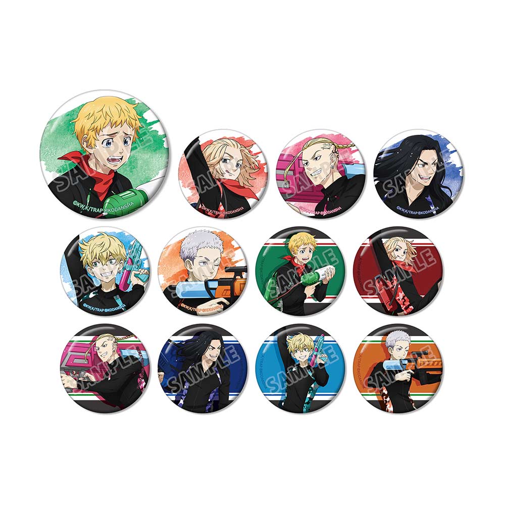 (PO) Tokyo Revengers Original Illustration Water Gun Battle Ver. Trading Can Badge [BOX] Image_2